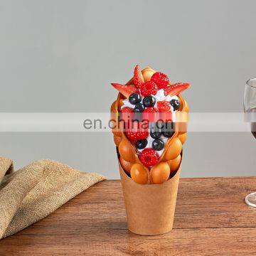 Simulation Food Egg Waffle Model Display Eggettes Puff Bubble Waffle Model Sample Dessert Display photo-5