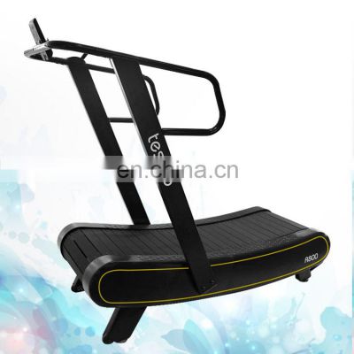 multifunction manual treadmill  comfortable smooth curved manual treadmill no powered treadmill