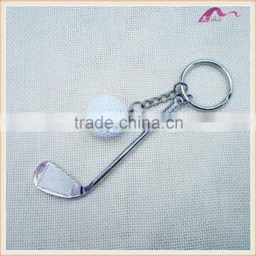 Fashion High Quality Metal Golf Ball Sets Keychain For Gifts