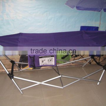 outdoor furniture general use polyester hammock with steel tube frame