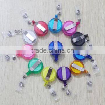 New ID Card Holder 20pcs Reel Retractable Badge Key Tag Clip Name Smiling Face photo-6