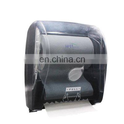 Mechanical Auto-Cut Roll Towel Dispenser Manual Plastic Paper Towel Roll Dispenser photo-4
