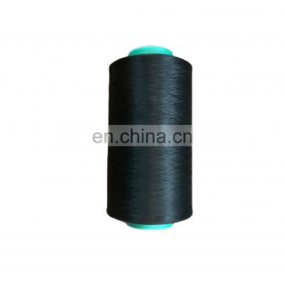 Customized good quality black  75D/2/36F polyester filament yarns polyester textured yarn