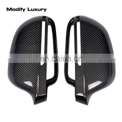 Full Replacement Carbon Fiber Wing Mirror Caps for Audi A4 B8 A5 8T(Fits:A4 A5 ) 08-11