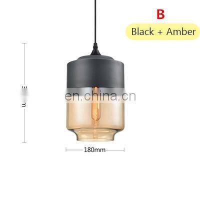 Tonghua Loft Modern Pendant Lamp Lights Kitchen Island Dining Living Room Decoration Bar Counter Glass Pendant Lighting Fixture