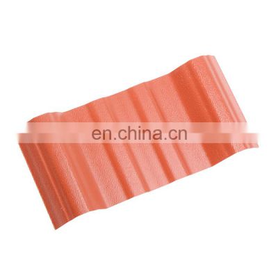 Spanish insulation 3 layers ASA synthetic resin roofing pvc roof tile price  Anti-Corrosion PVC Corrugated Colonial