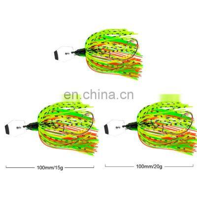 Amazon Hot Sale 12g 15g 20g Tassel Sequins Anti-hanging Bottom Lure Fishing Spinner With Rubber Skirts photo-3