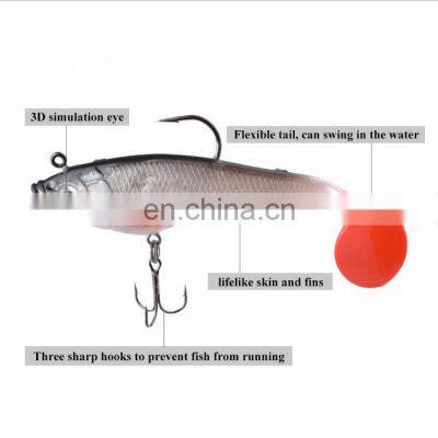 8cm 10cm 12cm 14cm Fishing Lure Plastic Soft Lure With Lead Jig Hook and Treble Hook photo-3