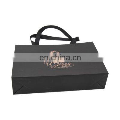 Boutique Designed Cute Transparent Premium Luxury Personalized Paper Bag With Ribbon photo-3