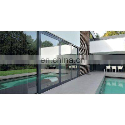 Aluminum tempered glass sliding doors for balcony patio entrance