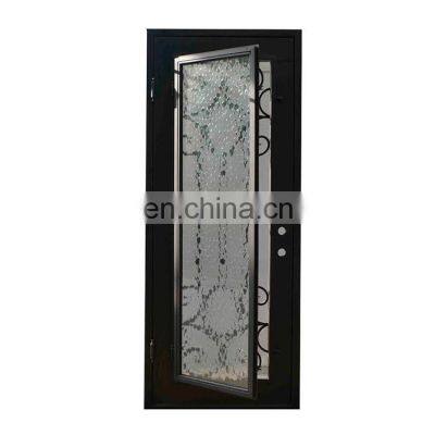French Entrance Security Steel Glass Exterior Luxury Gate Wrought Iron Storm Door