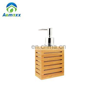 Bamboo Ceramic Toilet Brush With Holder Modern Design Toilet Brush Holder Bathroom Accessory Standing Toilet Brush Holder photo-5
