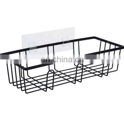 Wall mount bath storage rack single layer storage steel rack organizer bathroom accessory rack