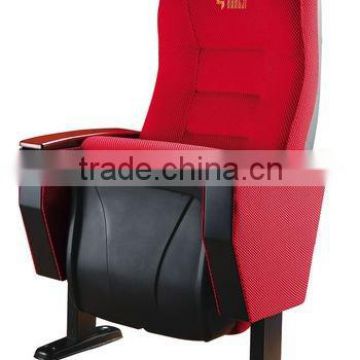 Aluminium alloy leg plastic cover hotsale good price theater type hall chair HJ9503-E