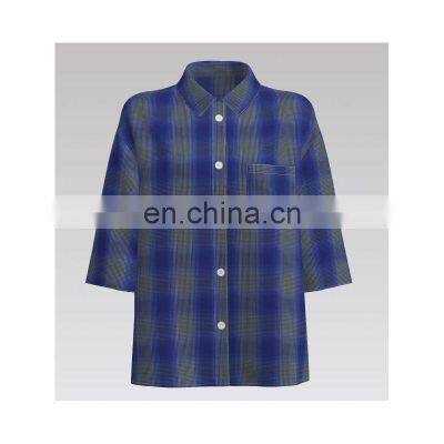 Best Sale FASHION checked yarn-dyed poplin 100% Cotton  for shirt