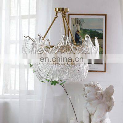2022 New Design Glass Chandelier Luxury Personality Living Room Restaurant Hotel Indoor LED Pendant Light