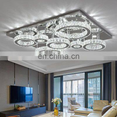 Modern Chandelier Crystal Fixture Pendant Ceiling Lamp Customized Hot Selling Lampen Home Chrome Crystal photo-4