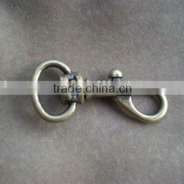 Metal swivel bolt snap for handbag