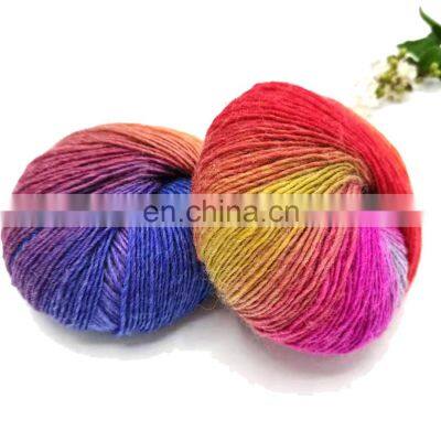 Cashfeel Australian Merino Fingering Wool Silk Knitting Yarn Superfine Hand Knitting Wholesale 100% Australia Merino Wool Yarn