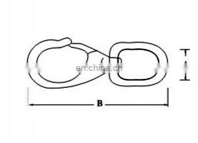 JRSGS Quick Snap Swivel Round Eye Bronze Casting Brass S0244 photo-2