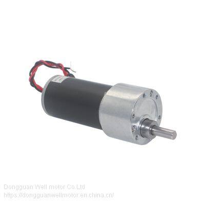 Cylinder Shape DC12V/24V Speed 9 to 1170RPM Permanent Magnet Gear Motors 37mm