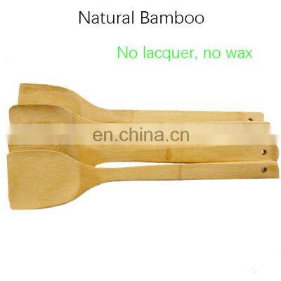 100% Organic Non-stick Pot Cooking Tools Kitchen Wooden Bamboo Spatula Set photo-5