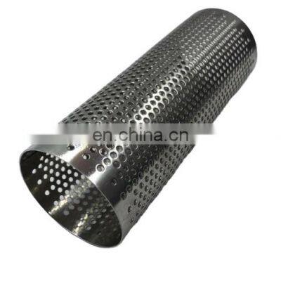 China Factory Supply Perforated Filter Screen Tube Stainless Steel Metal Perforated Cylinder Pipes/Tubes