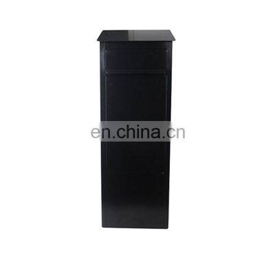 Custom Intelligent Integrated Metal Black Wall Mount Parcel Letter Mailing Mail Post Packaging Large Drop Box