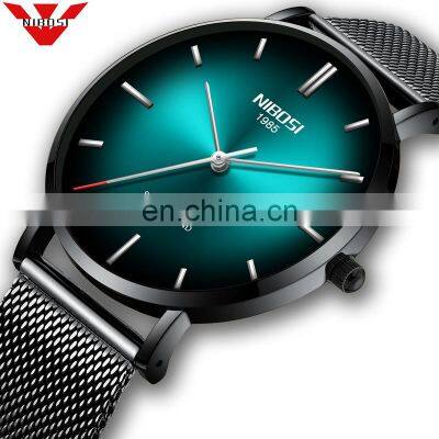 NIBOSI Watch Men Simple Fashion Brand Quartz Watch Luxury Creative Waterproof Date Casual Men Watches Relogio Masculino