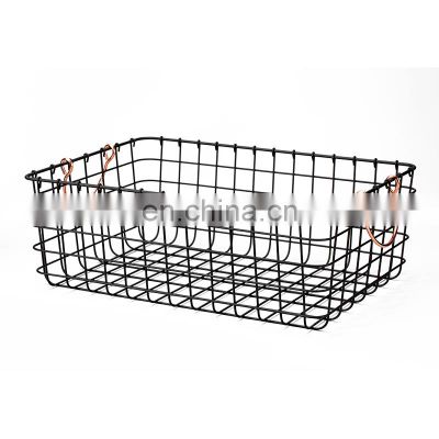 household Metal Basket with handle for sundries