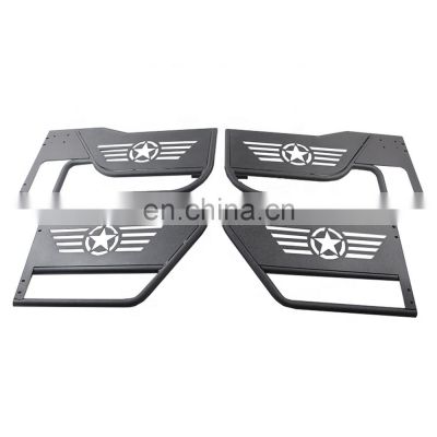 Half Doors with Stars with Reflection Mirrors For Jeep Wrangler JK 4 Door