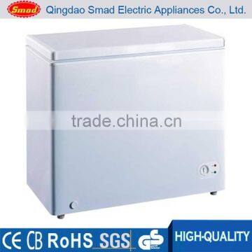 Silver color chest freezer supermarket chest freezer