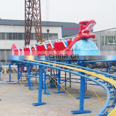 Hot sale fairground funfair entertainment equipment amusement theme park sliding dragon roller coaster train ride