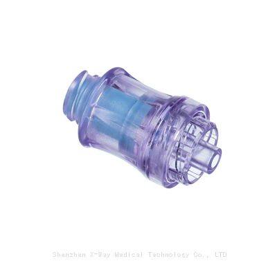 Medical needle free valve Y adapter, Y-port needle-free Connector Pressure male luer lock joint, infusion needleless adapter