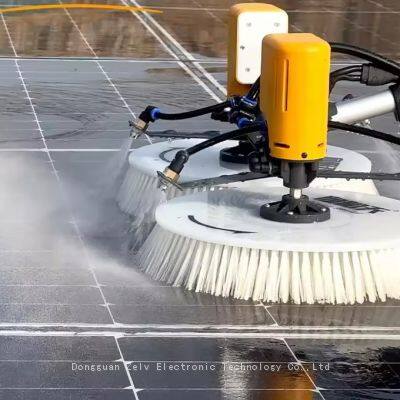 Factory New Design Photovoltaic Systems Semi Automatic Solar Panel Cleaning Machine With Less Water photo-3