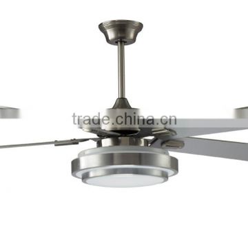 Elegant design decorative Matt Sliver ceiling fan