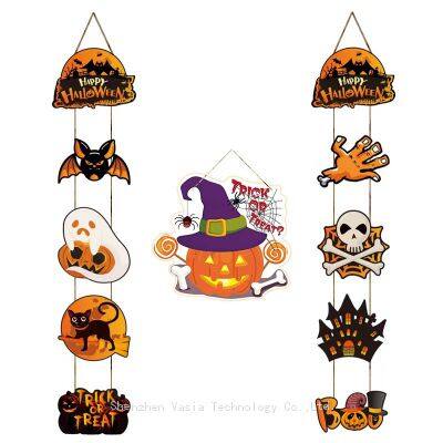 Paper Halloween Pumpkin & Bat Door Hangers - Bulk for Retail, Holiday Party Decor