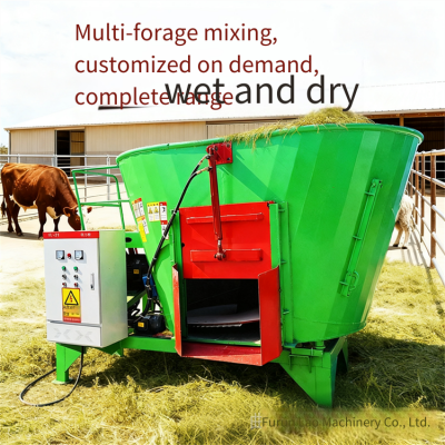 Cattle and Sheep Forage Straw Crushing and Mixing Machine, Ranch Feed Mixer, Forage Mixing Machine