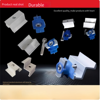 Special Aluminum Alloy Medium Pressure Edge Clips for Photovoltaic, Medium Pressure Blocks for Solar Photovoltaic Accessories