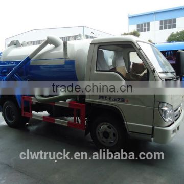 Factory Price Foton 4x2 sewage sucking truck,3cbm sewage tank truck