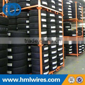 Stacking folding steel tyre storage racking