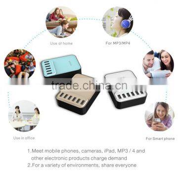 Wholesale 6 Port 40W USB Multi Charger From Trulyway