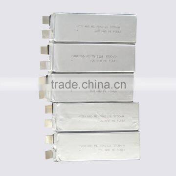 Rechargeable Lithium Polymer Battery 3.7v 3700mah