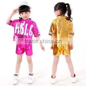 New arrival Boy Girl Hip-Hop Dance Cloth Performance clothing spandex Hip Hop Dance Wear kids modern dance costume