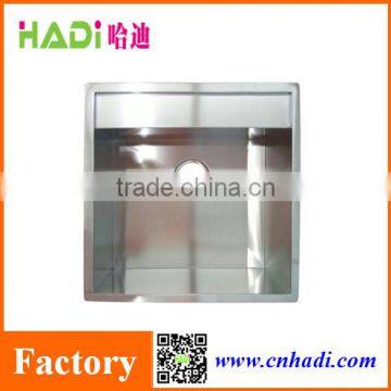 Square Single Bowl Sinks Stainless Steel Brushed Handmade Kitchen Sink HD-HM5050 photo-2