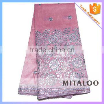 Mitaloo MGP0042 Fashionable Raw Silk George Lace Fabric