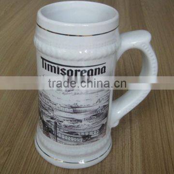 22oz.German ceramic beer steins for sublimation