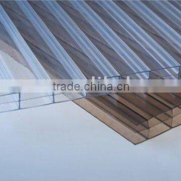 HOT product-12 years' guarantee Polycarbonate hollow sheet/PC sheet/UV sun panel