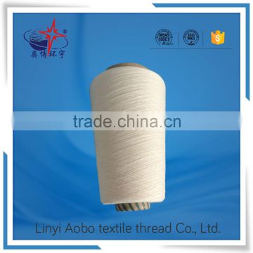 100% polyester raw pattern virgin yarn Ne 30/1 for knitting and weaving