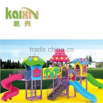 Preschool Children Outdoor Playground Equipment with Plastic Slide